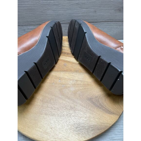 Naturalizer Adrian Women's Toffee Brown Smooth Boots 11m-Wide Calf - Picture 5 of 9